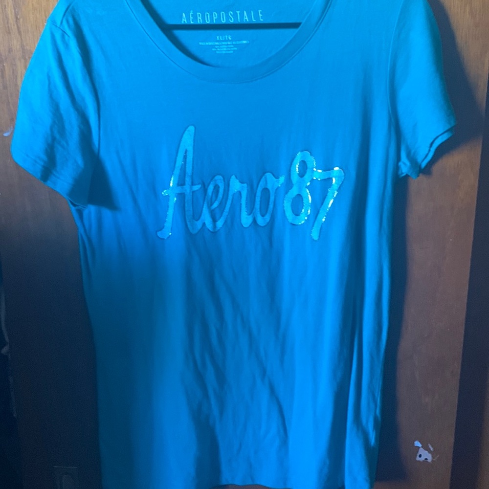 Aeropostale Turquoise Womens Shirt